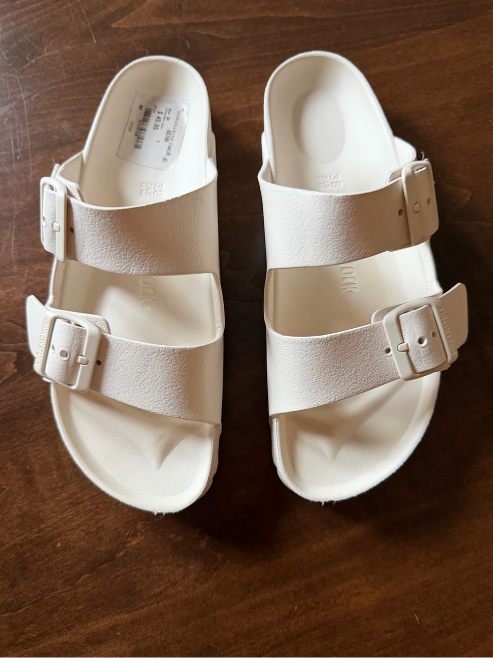 Birkenstock Arizona EVA Ivory Two-Strap Sandals